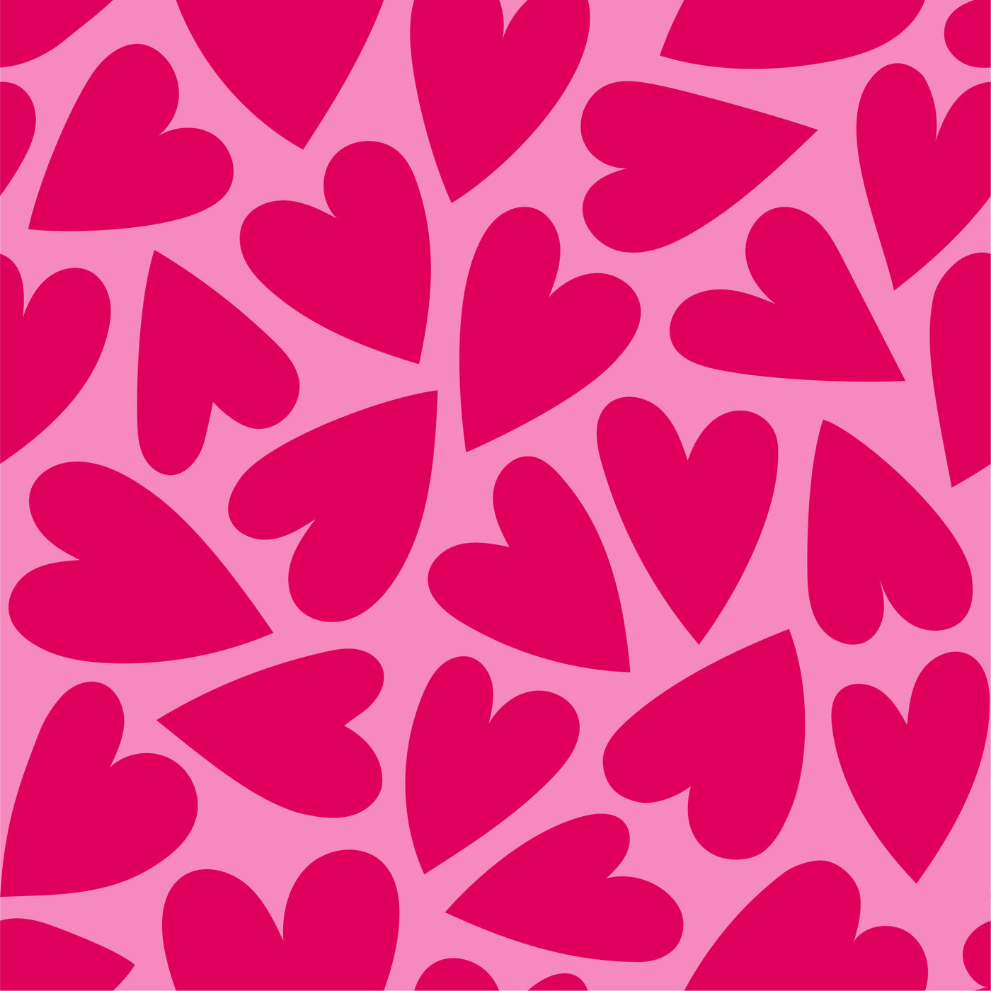 Hot Pink Hearts 2-Sided Swaddle