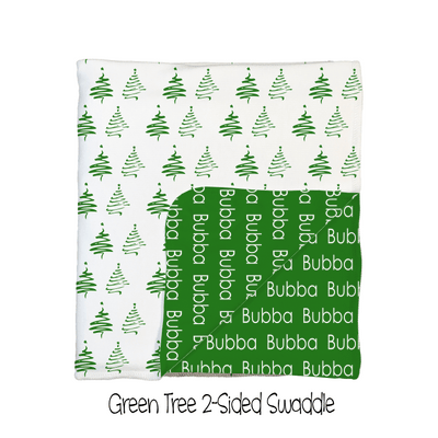 Green Tree 2-Sided Swaddle