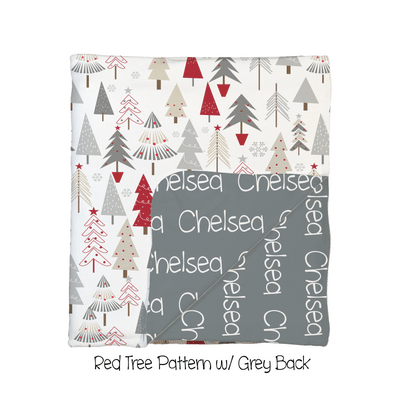 Red Tree 2-Sided Swaddle