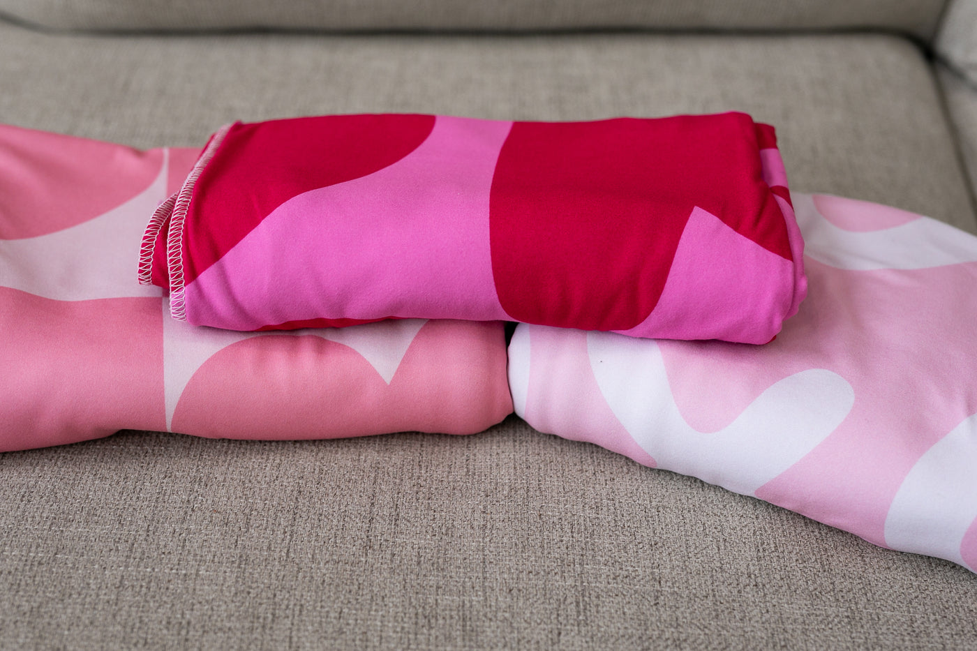 Hot Pink Hearts 2-Sided Swaddle
