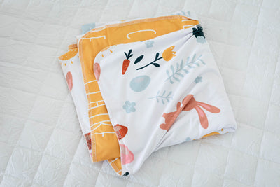 Spring Bunny 2-Sided Swaddle