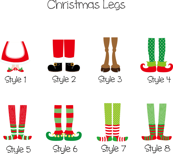 Large Christmas Legs