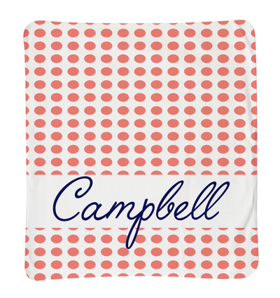 Coral & Navy Dots - 2 Color Options!