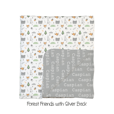 Forest Friends 2-Sided Swaddle