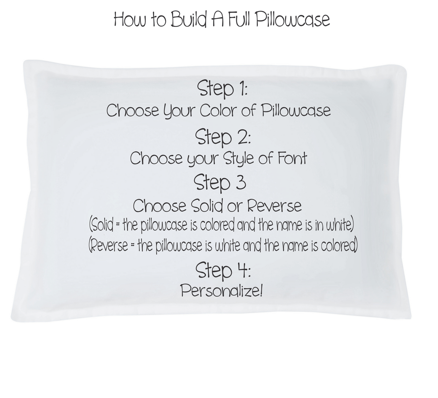 Build Your Own FULL Pillowcase