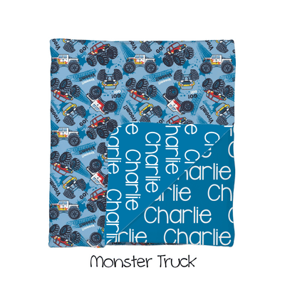 Monster Truck 2-Sided Swaddle