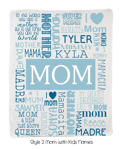 Style 2 Mom with Kids Names