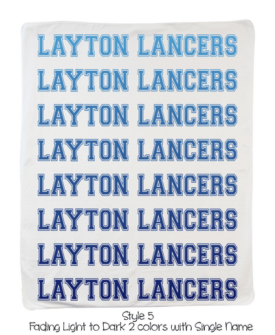Large School or Team Blankets