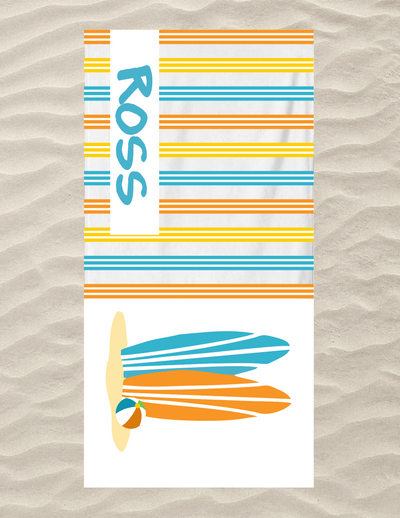 Surfboard Beach Towel Collection - Multiple Styles!