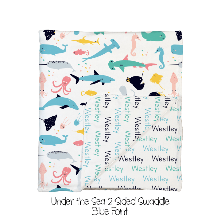 Under the Sea 2-Sided Swaddle