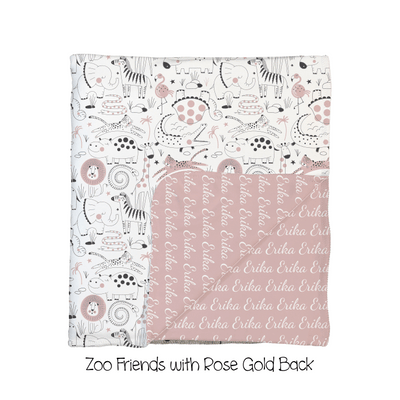 Zoo Friends 2-Sided Swaddle