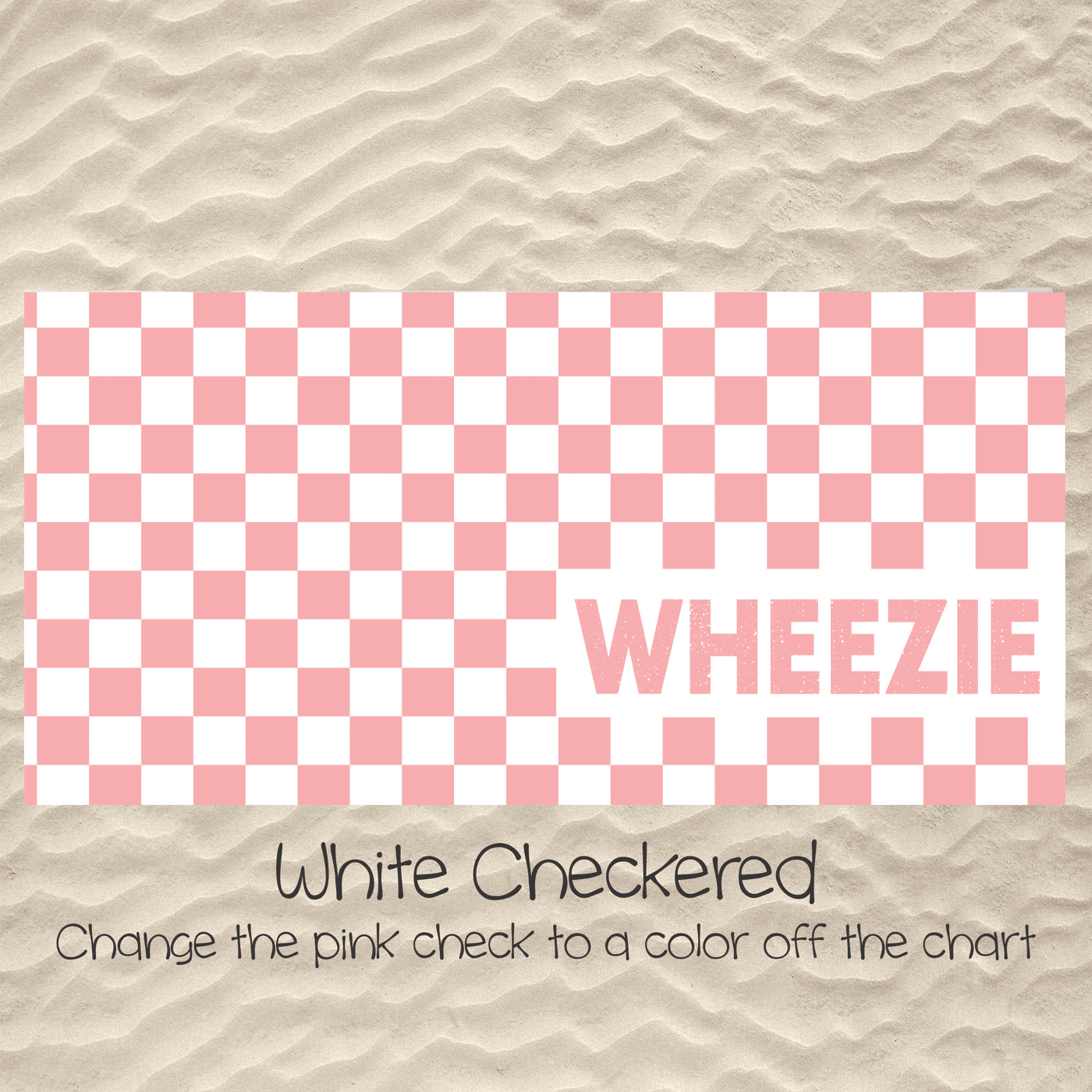 White Checkered (You pick your accent color!)