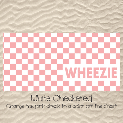 White Checkered (You pick your accent color!)